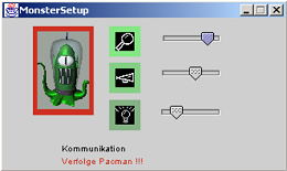 Das Setupfenster für die Monster