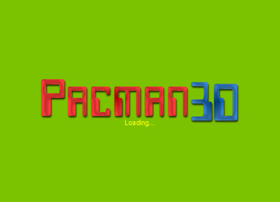 Startbild des Pacman3D-Spiels